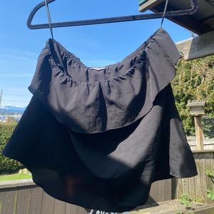 FREE PEOPLE Intimately Black Strapless Flowy Top, S